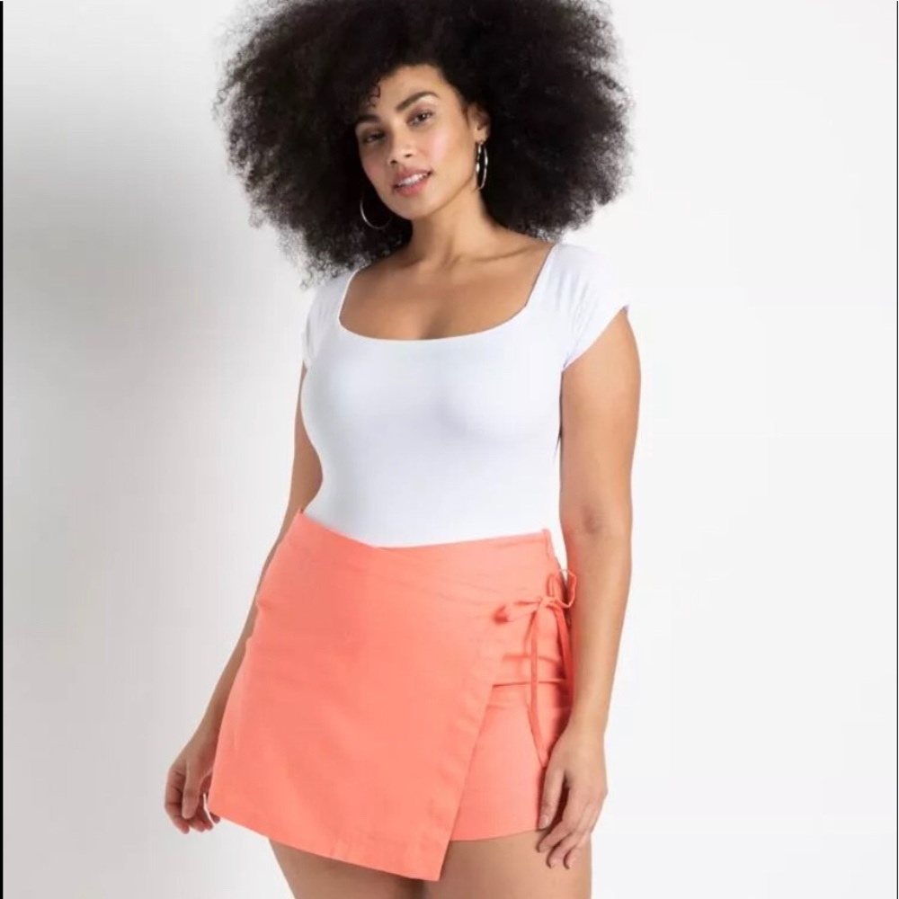 Eloquii Wrap front mini skort size 20w new with tags